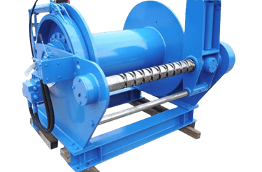 autospooling industrial winch
