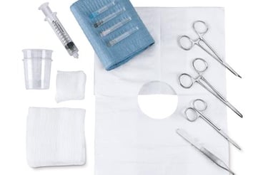 laceration medical surgery kit