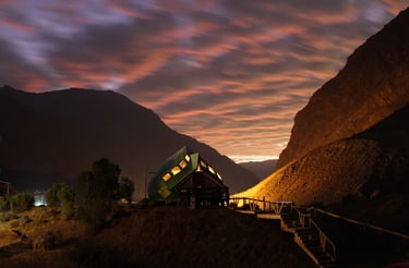Increíble atardecer en la cordillera de Vitamonti