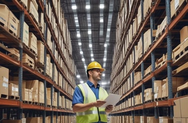 A professional team member assisting a client with inventory management on a digital tablet.