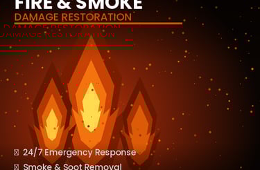 24/7 emergency fire and smoke damage restoration - Irvin Restoration Irving TX smoke soot removal DFW