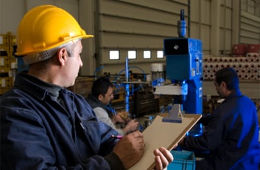 Equipment Appraiser looking at Equipment