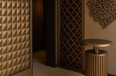 تصميم ديكورات معدنية