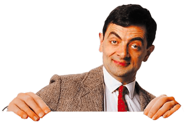 Portrait de Mr Bean, Rowan Atkinson, dans les années 1990.
