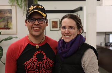 Filmmaker Javier Badillo and partner Nat Marshik