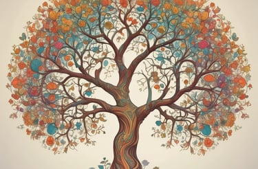 A serene forest clearing bathed in soft green light with gentle energy waves flowing through the trees.