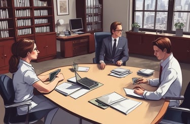 Friendly movers carrying packed boxes outside a house on a bright day.