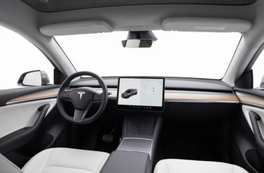 Elegant dark-themed image of a luxury car interior with subtle gold accents.