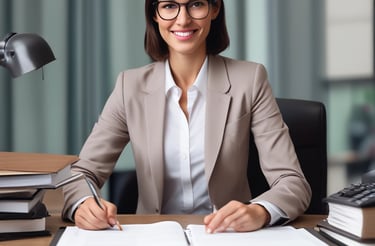 A welcoming legal office reception with friendly staff ready to assist clients.