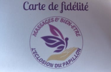 carte de fidélité pour les massages et soins énergétiques de L'éclosion du papillon à Rumilly