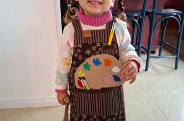 Avental japonês cruzado infantil 