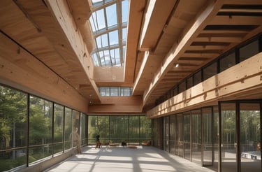 A friendly engineer discussing energy plans with a homeowner in a bright office.
