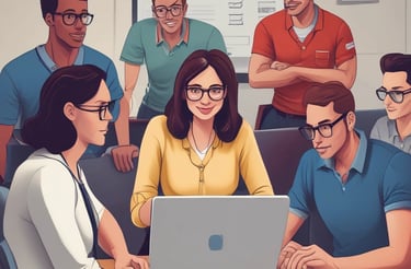 Photo of a welcoming customer service desk with a computer and phone.