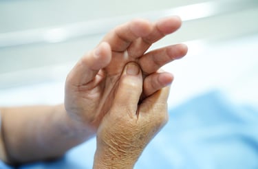 Hand pain, trigger finger and carpal tunnel syndrome.
