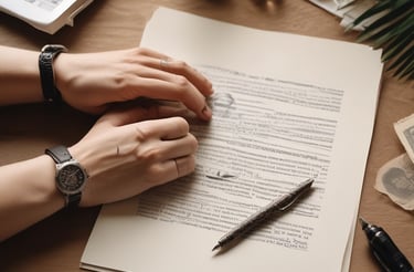 A welcoming desk with a phone, notebook, and a friendly person ready to assist.