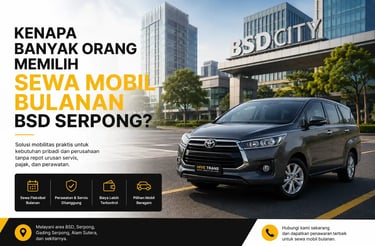 sewa mobil bulanan bsd serpong