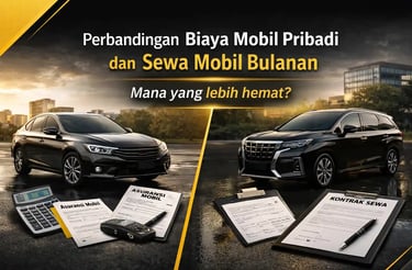 Perbandingan Biaya Mobil Pribadi dan Sewa Mobil Bulanan