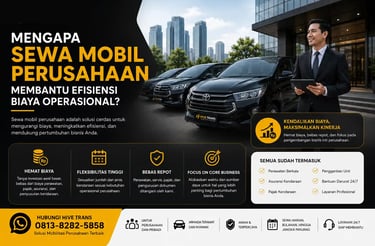 Mengapa Sewa Mobil Perusahaan Membantu Efisiensi Biaya Operasional