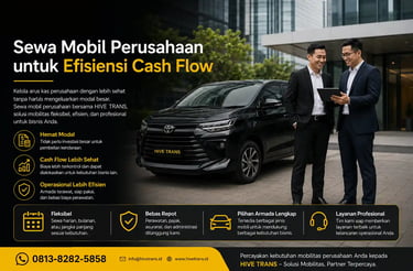 Sewa Mobil Perusahaan untuk Efisiensi Cash Flow