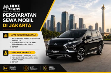 Persyaratan Sewa Mobil di Jakarta HIVE TRANS