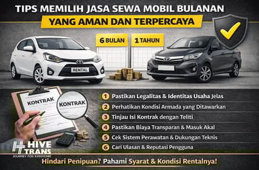 tips memilih sewa mobil