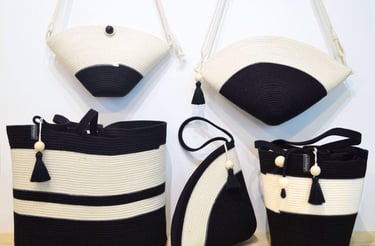 a collection of handmade handmade bags and purses