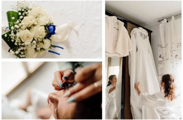 Dettagli a casa della sposa