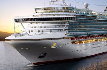 A Cruise Ship in Benin Port