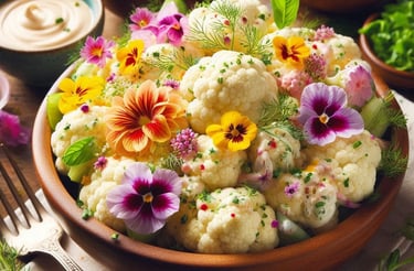 Salada de Maionese de Couve-flor  de VidaFit&Receitas