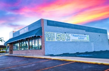 Appliances 4 Less in Tucson, Az offers up to 50% off on selected appliances.