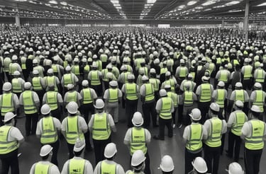 A friendly electrician assisting a customer.