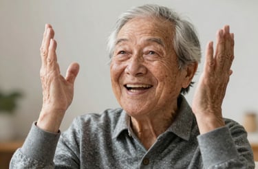 A friendly professional assisting a client with pension documents in a modern office