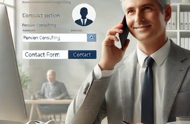 Σύμβουλος του esintaxi.gr σε επικοινωνία με πελάτη για συνταξιοδοτικά θέματα