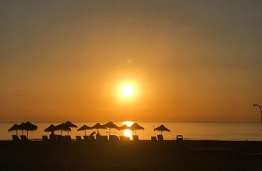 Amanecer precioso en la Playa de la Malvarrosa