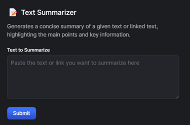 HyperWrite AI: Text Summarizer: Condenses text into key points and crucial information.