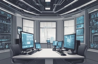 A padlock sits atop a stack of credit cards on a keyboard, with a bluish hue and digital streaks in the background, suggesting themes of digital security and privacy.