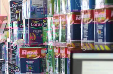 Interior Loja Vitória Tintas Vassouras