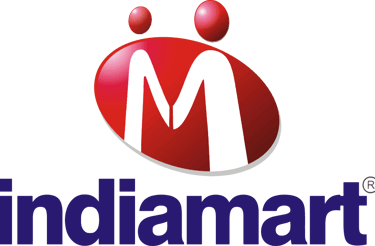 a red and white logo with the letter m on it