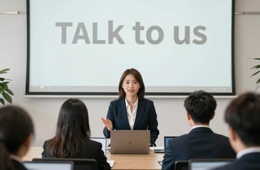 A professional consultant discussing insurance options with a client in a bright office.