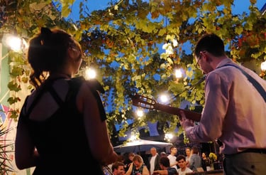 Saxofone jazz durante cocktail de casamento em Lisboa