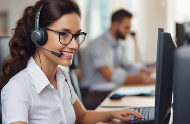 Photo of a friendly customer service representative ready to assist with automotive paint inquiries.