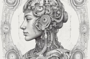 Bright classroom with diverse students engaged in data and AI learning