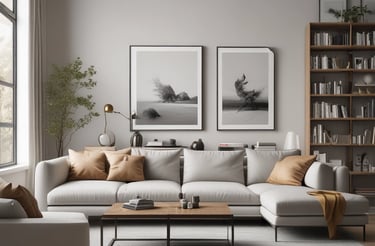 Bright living room with modern inventory