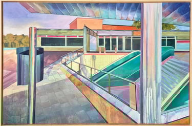 "Aufbruch"-Öl auf Leinwand-Gemälde von 2025-Jasmin Roßmann