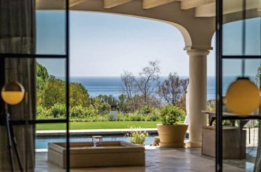 Garden and sea views from Villa La Gratitud