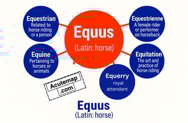 Equus root word for competitive exams