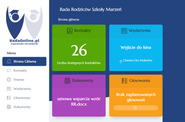 menu główne