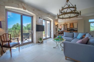 vintage decor in holiday home