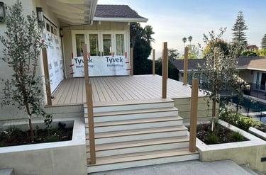 wpc decking Installed In outdoor Stair