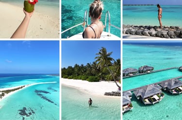 Travel and hotel content portfolio showcasing resorts and guest stays